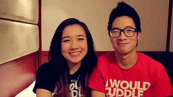 Flat Asian girls get naked on camera and dance